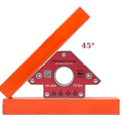 Manyetik Gönye Açılı Mıknatıslı Heissen Plus 45° 90° 135° 180° (HS 3009)