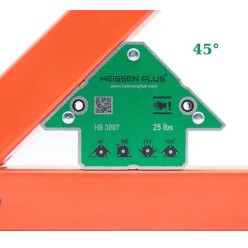 Manyetik Gönye Açılı Mıknatıslı Heissen Plus 45°  90°  135°  180° (HS 3007)