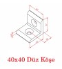 Sigma Profil Düz Köşe Bağlantısı (Seçenekli)